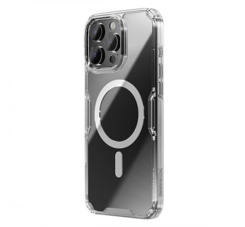 Nillkin Nature TPU Pro Apple iPhone 16 Pro Max mágneses hátlap tok, átlátszó