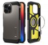 Spigen Tough Armor MagFit Apple iPhone 16 Pro Gunmetal MagSafe tok, fekete