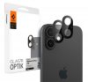 Spigen Glas.tR Optik Apple iPhone 16 Plus/ iPhone 16 Tempered kameravédő fólia, fekete (2db)