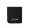 Guess PC/TPU Glitter Flakes Metal Logo Samsung Galaxy Z Flip6 hátlap tok, fekete