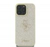 Guess Fixed Glitter Big 4G iPhone 16 Pro kemény hátlap tok, arany GUHCP16LHG4SGD