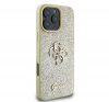 Guess Fixed Glitter Big 4G iPhone 16 Pro kemény hátlap tok, arany GUHCP16LHG4SGD