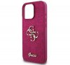 Guess Glitter Script Big 4G iPhone 16 Pro kemény hátlap tok, lila GUHCP16LHG4SGU