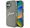 Guess IML Heart iPhone 16 Plus kemény hátlap tok, fekete GUHCP16MHCHGSPK