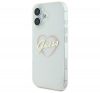 Guess IML Heart iPhone 16 plus kemény hátlap tok, átlátszó GUHCP16MHCHGSPT