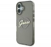 Guess IML Heart iPhone 16 kemény hátlap tok, fekete GUHCP16SHCHGSPK