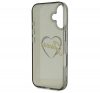 Guess IML Heart iPhone 16 kemény hátlap tok, fekete GUHCP16SHCHGSPK