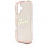 Guess IML Heart iPhone 16 kemény hátlap tok, rózsaszín GUHCP16SHCHGSPP