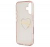 Guess IML Heart iPhone 16 kemény hátlap tok, rózsaszín GUHCP16SHCHGSPP