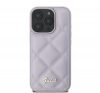 Guess Quilted Metal Logo iPhone 16 Pro Max kemény hátlap tok, lila GUHCP16XPSQSQSU