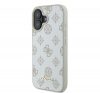 Guess Peony Script Logo iPhone 16 kemény hátlap tok, fehér GUHMP16SPGPYSH