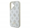 Guess Peony Script Logo iPhone 16 kemény hátlap tok, fehér GUHMP16SPGPYSH