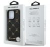 Karl Lagerfeld Karl Head iPhone 16 Pro Max  MagSafe hátlap tok, fekete KLHMP16XPGKHPHK