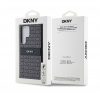 DKNY PC/TPU Repeat Pattern Tonal Stripe Samsung S24 Ultra hátlap tok, fekete