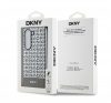 DKNY PU Leather Repeat Pattern Bottom Stripe MagSafe Samsung Galaxy Z Fold6 hátlap tok, barna