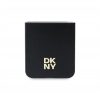 DKNY PU Leather Stack Logo Samsung Galaxy Z Flip6 hátlap tok, fekete