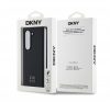 DKNY PU Leather Stack Logo MagSafe Samsung Galaxy Z Fold6 hátlap tok, fekete