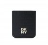 DKNY PU Leather Repeat Pattern Stack Logo Samsung Galaxy Z Flip6 hátlap tok, fekete