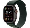 Apple Watch Ultra 2 GPS + Cellular, 49mm, fekete titántok, sötétzöld Alpesi szíj, S