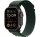 Apple Watch Ultra 2 GPS + Cellular, 49mm, fekete titántok, sötétzöld Alpesi szíj, M