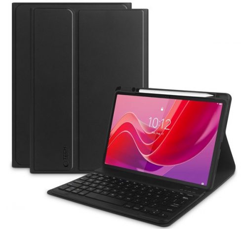 Lenovo Tab M11 (11.0) TB-330, Bluetooth billentyűzetes mappa tok, érintőceruza tartó, TP SC Pen + Keyboard, fekete