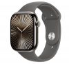 Apple Watch S10 Cellular natúr titántok, kőszürke sportszíjjal, 46mm, M/L