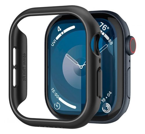 Spigen Thin Fit Apple Watch 10 (46mm) tok, Black, fekete