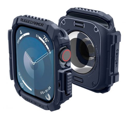 Spigen Rugged Armor Apple Watch 10 (46mm) tok, Navy Blue, kék