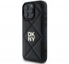 DKNY Quilted Stack Logo iPhone 16 Pro hátlap tok, fekete DKHCP16LPQDSLK