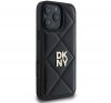 DKNY Quilted Stack Logo iPhone 16 Pro hátlap tok, fekete DKHCP16LPQDSLK