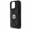 DKNY Quilted Stack Logo iPhone 16 Pro hátlap tok, fekete DKHCP16LPQDSLK