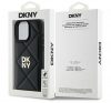 DKNY Quilted Stack Logo iPhone 16 Pro hátlap tok, fekete DKHCP16LPQDSLK