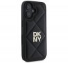 DKNY Quilted Stack Logo iPhone 16 hátlap tok, fekete DKHCP16SPQDSLK 