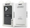 DKNY Texture Pattern Tonal Stripe iPhone 16 hátlap tok, fekete DKHCP16SPRTHSLK