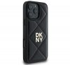 DKNY Quilted Stack Logo iPhone 16 Pro Max hátlap tok, fekete DKHCP16XPQDSLK