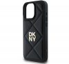 DKNY Quilted Stack Logo iPhone 16 Pro Max hátlap tok, fekete DKHCP16XPQDSLK