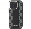 DKNY Checkered Pattern iPhone 16 Pro MagSafe hátlap tok, fekete DKHMP16LPCPVSLK