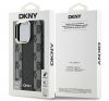 DKNY Checkered Pattern iPhone 16 Pro MagSafe hátlap tok, fekete DKHMP16LPCPVSLK