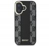 DKNY Checkered Pattern iPhone 16 Plus MagSafe hátlap tok, fekete DKHMP16MPCPVSLK