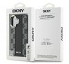 DKNY Checkered Pattern iPhone 16 Plus MagSafe hátlap tok, fekete DKHMP16MPCPVSLK