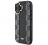 DKNY Checkered Pattern iPhone 16 MagSafe hátlap tok, fekete DKHMP16SPCPVSLK