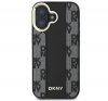 DKNY Checkered Pattern iPhone 16 MagSafe hátlap tok, fekete DKHMP16SPCPVSLK