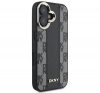 DKNY Checkered Pattern iPhone 16 MagSafe hátlap tok, fekete DKHMP16SPCPVSLK