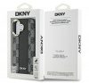 DKNY Checkered Pattern iPhone 16 MagSafe hátlap tok, fekete DKHMP16SPCPVSLK