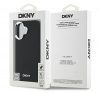 DKNY Plain Silver Logo iPhone 16 MagSafe hátlap tok, fekete DKHMP16SPSCMCLK