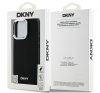 DKNY Plain Silver Logo iPhone 16 Pro Max MagSafe hátlap tok, fekete DKHMP16XPSCMCLK