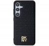 DKNY Leather Pattern Metal Logo Samsung Galaxy S24+ (S926) Magsafe hátlap tok, fekete DKHMS24MPSHRPSK