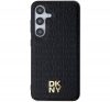 DKNY Leather Pattern Metal Logo Samsung Galaxy S24 (S921) Magsafe hátlap tok, fekete DKHMS24SPSHRPSK