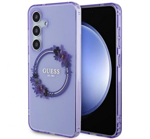 Guess IML Flowers Wreath S24 tok, lila GUHMS24SHFWFCU