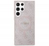 Guess 4G Collection Leather Metal Logo S24 Ultra (S928) MagSafe tok, rózsaszín GUHMS24LG4GFRP